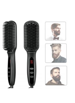 XiuWoo Hair Straightener Brush Ionic Straightening with Fast MCH Ceramic Heating Anti-Scald Auto Temperature Lock and Auto-Off Function Portable Comb for Home Travel  - Image 1