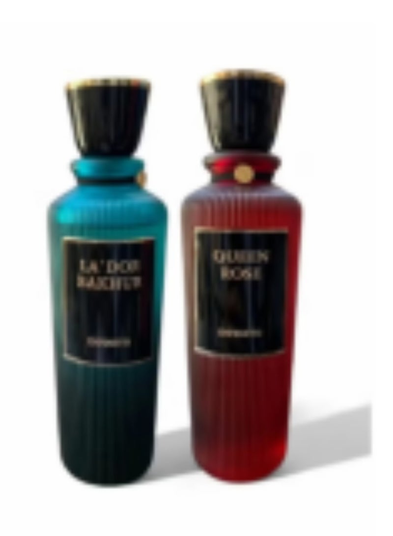 انفينيتو مجموعة عطرين إنفينتو, لادور بخور, كوين روز, أو دي بارفيوم للجنسين (2 في 200مل) - Image 1