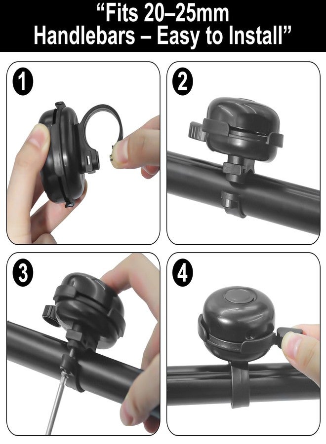 FOJOO 2 Pack Bike Bells for Adults, Loud Crisp Clear Sound, Durable Aluminum Alloy, Bicycle Bell for Adult Bikes, Easy to Install Cycling Accessories for Mountain Road and Commuter Safety - Image 5