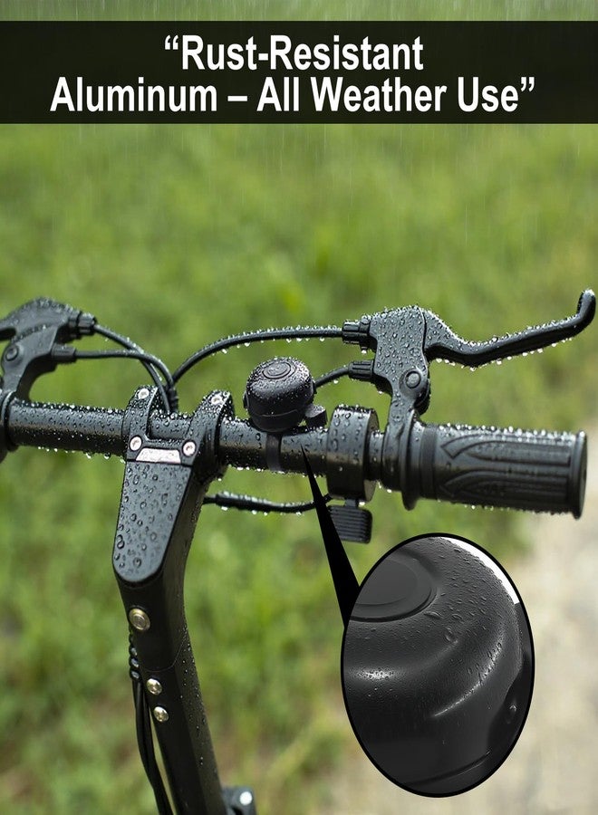 FOJOO 2 Pack Bike Bells for Adults, Loud Crisp Clear Sound, Durable Aluminum Alloy, Bicycle Bell for Adult Bikes, Easy to Install Cycling Accessories for Mountain Road and Commuter Safety - Image 4