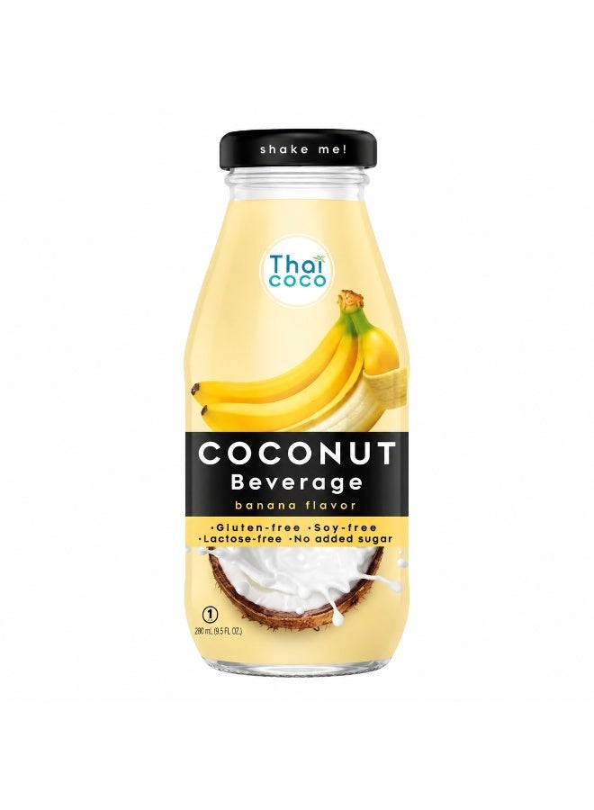 Thai Coco Coconut Beverage Banana Flavor 280 ml - Image 1