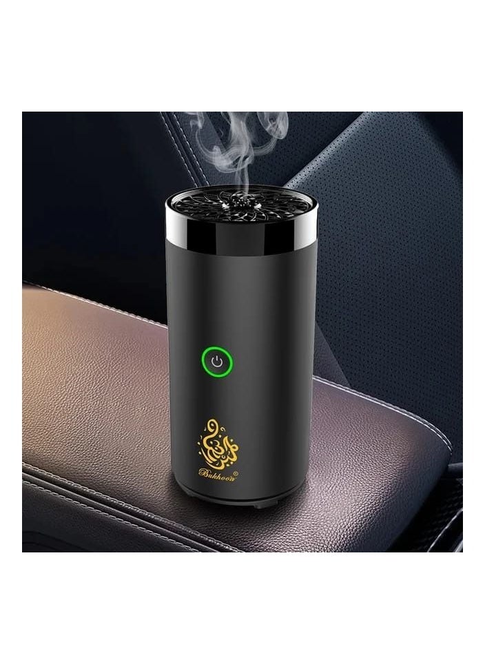 بخور - مبخرة كهربائية للسيارة قابلة للشحن بمنفذ USB Type-C أسود - Image 1