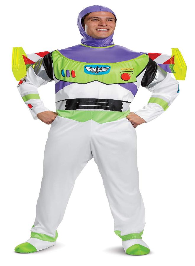 Disney Disney mens Disguise Toy Story Buzz Lightyear Deluxe Adult Sized Costumes, As Shown, XXL 50-52 US  - Image 1
