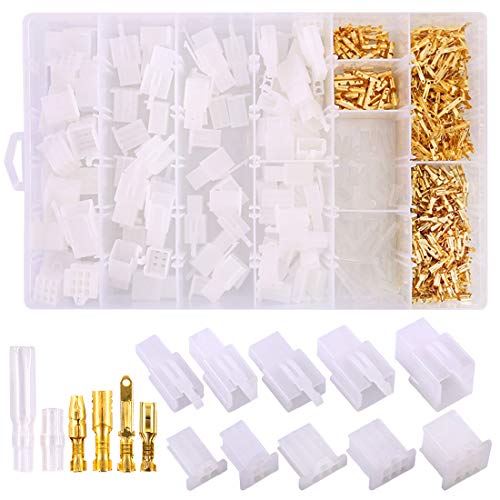 Swpeet 700Pcs Automotive Electrical Wire Connectors Kit 28mm 2 3 4 6 9 Pin Automotive Electrical Wire Connectors Pin Header Crimp Wire Terminals and 30 Kits 4mm Car Motorcycle Bullet Terminal Wire - Image 1