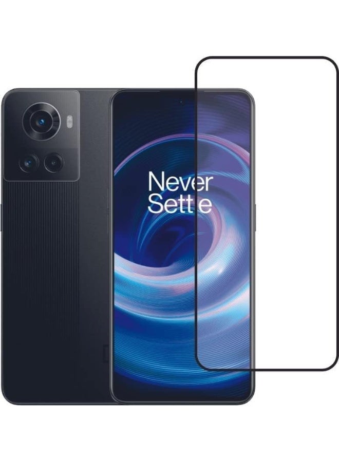 ميجوفاست واقي شاشة زجاجي مقوى لهاتف OnePlus 10T، تغطية كاملة من الحافة إلى الحافة بإطار أسود - صلابة 9H، وضوح عالي الدقة، مقاوم للخدش، خالٍ من الفقاعات - Image 1