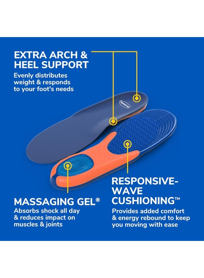 دكتور شولز Dr. Scholl's EXTRA SUPPORT Insoles // Superior Shock Absorption and Reinforced Arch Support for Big & Tall Men To Reduce Muscle Fatigue so You Can Stay on Your Feet Longer (for Men's 8-14) - Image 4