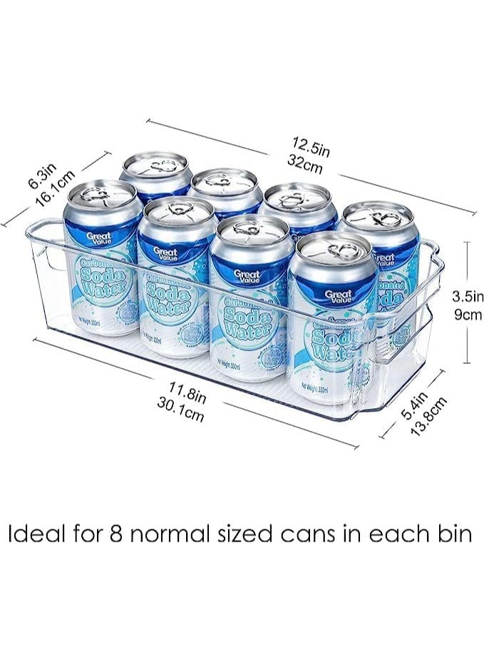 CAZADORA Fridge Organizer Bins – Set of 4 Clear Plastic Storage Containers for Fridge and Pantry Organization | Premium BPA-Free Material | Durable, Stackable & Space-Saving Design for Efficient Food Storage | Multi-Purpose Transparent Bins for Fruits, Vegetables, Snacks, Drinks & Condiments | Easy Access Built-In Handles for Comfortable Use | Sleek Modern Look Enhances Any Refrigerator or Kitchen Cabinet | Perfect for Home, Office, or Dorm | Simplify Food Organization & Reduce Waste with Smart Visibility | Dishwasher Safe, Easy to Clean & Maintain for Long-Term Use | Ideal Gift for Home Organization Lovers - Image 3