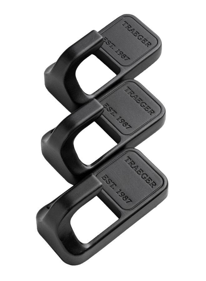 TRAEGER 3-Piece Grill Hopper Magnetic Tool Hooks Accessory, Black - Image 2