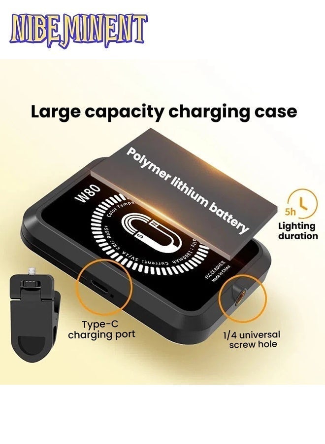 NIBEMINENT Magnetic Selfie Light, Rechargeable 60 LED Fill Light with Phone Clip/Cold Shoe, Adjusted 3 Light Modes Phone Light Clip for Magsafe, TikTok, Video Recording, Live Stream,Makeup, Camera, Laptop - Image 4