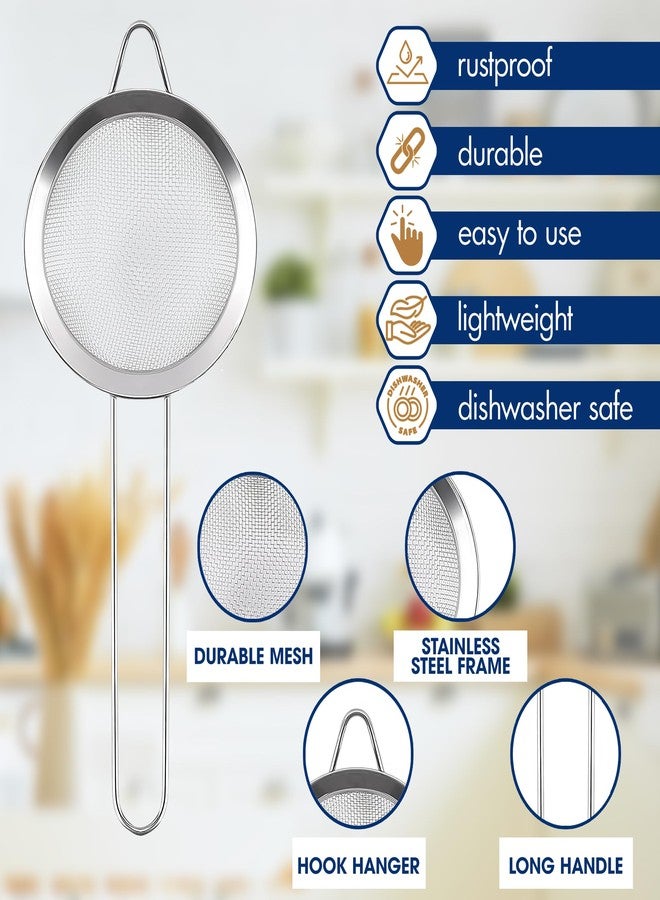 LEGLO Mesh Cocktail Strainer - 9 Inches Mini Mesh Strainer with Handle, Durable and Lightweight Stainless Steel, Easy to Use and Clean, Dishwasher Safe, Good as Coffee Dripper and Baking Sifter - Image 3