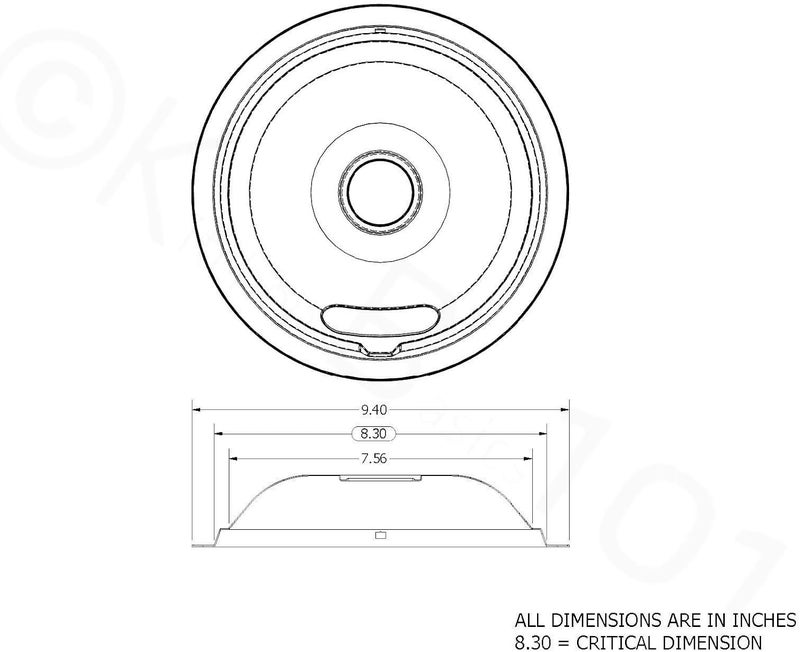 Kitchen Basics 101 Made in the USA Chrome Drip Pan Set Replacement for Frigidaire Kenmore 316048413 and 316048414: 2 ea 6” and 8" Quick assemble - Image 5