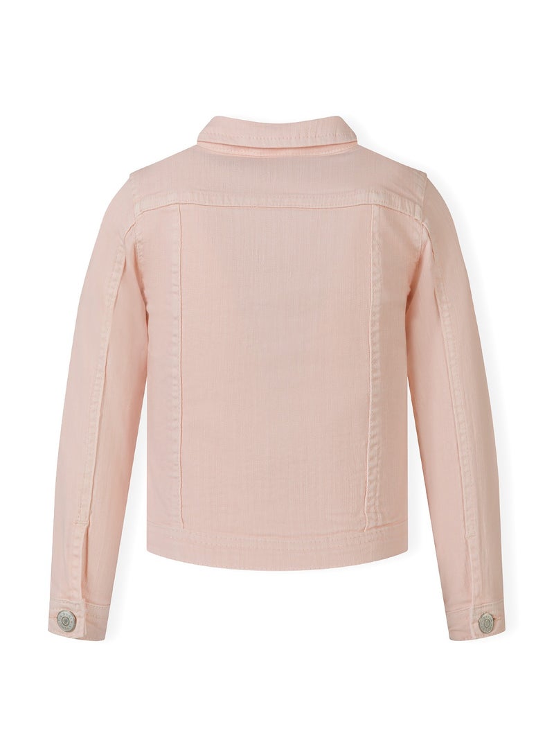 مينوتي جاكيت جينز بناتي بأزرار وجيوب عملية للأطفال - Image 2