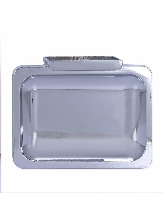 EZ-Flo 15202, Chrome Bathroom Soap Dish with Concealed Screw, 1.5 x 2.9 x 4 - Image 2