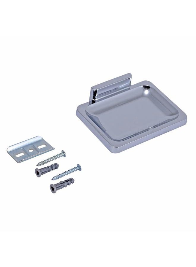 EZ-Flo 15202, Chrome Bathroom Soap Dish with Concealed Screw, 1.5 x 2.9 x 4 - Image 1
