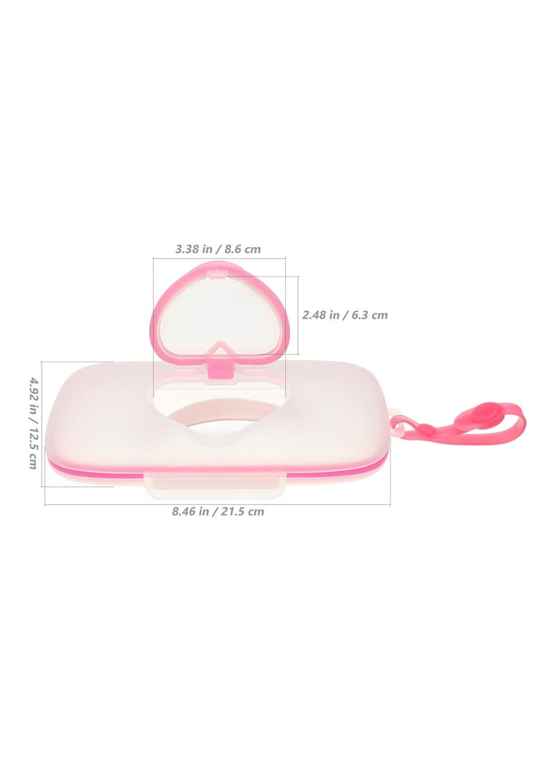 Healeved Baby Wipes Dispenser Refillable Container For Car Bathroom Living Room Pink  - Image 3