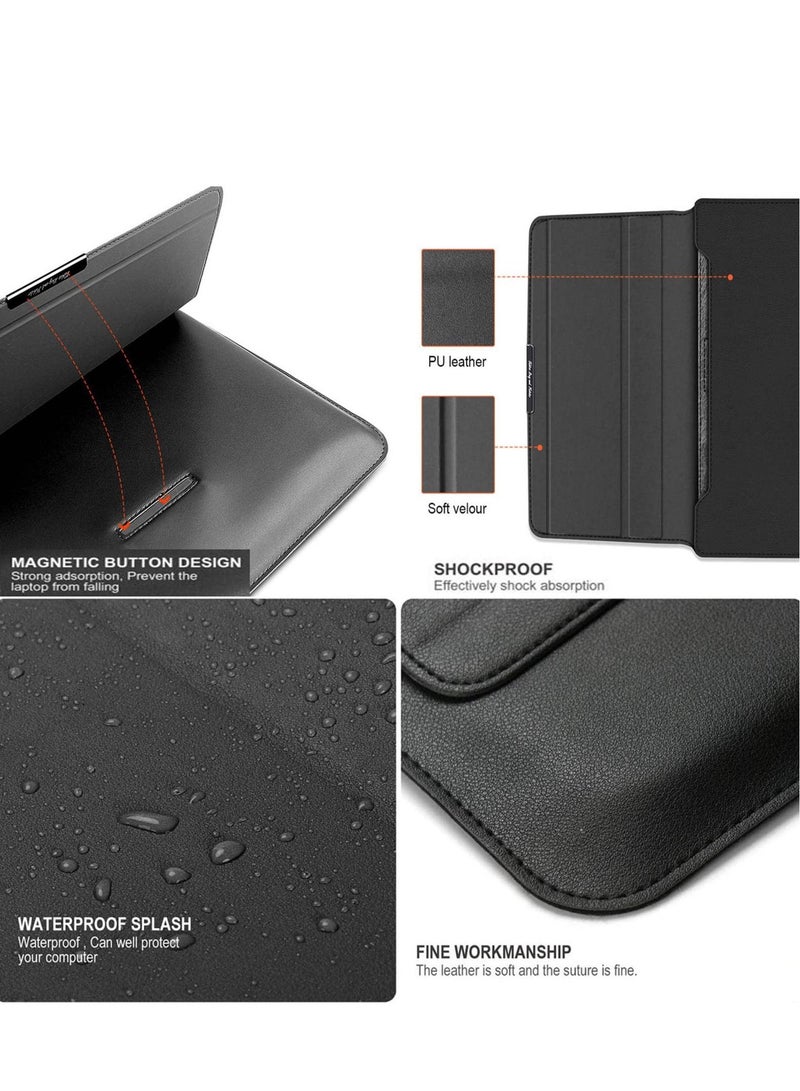 Captaintech 13-14 Inch Laptop Sleeve Bag Universial 2 in 1 Inner Sleeve with Stand Function Portable Waterproof Laptop Case - Image 4