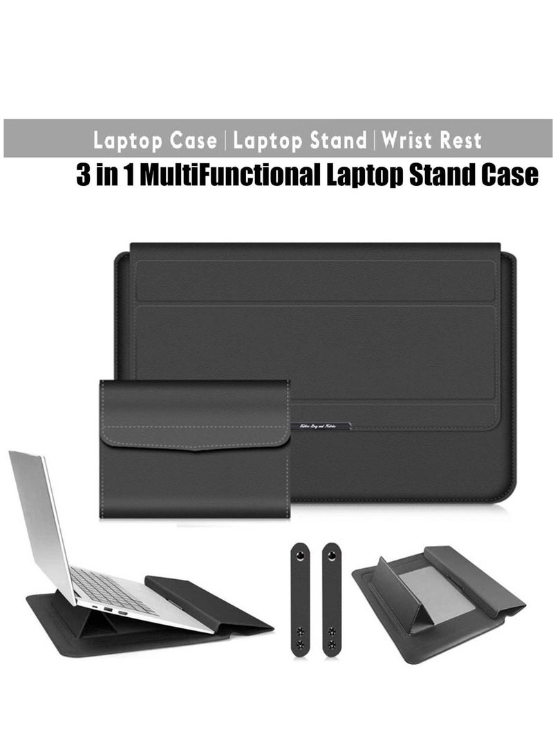 Captaintech 13-14 Inch Laptop Sleeve Bag Universial 2 in 1 Inner Sleeve with Stand Function Portable Waterproof Laptop Case - Image 2