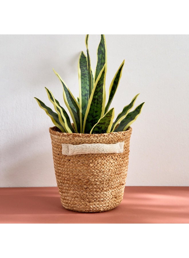 Home Box Bella Jute Mora Pot Cover with Juco Handle - 24x24x23 cm - Image 1