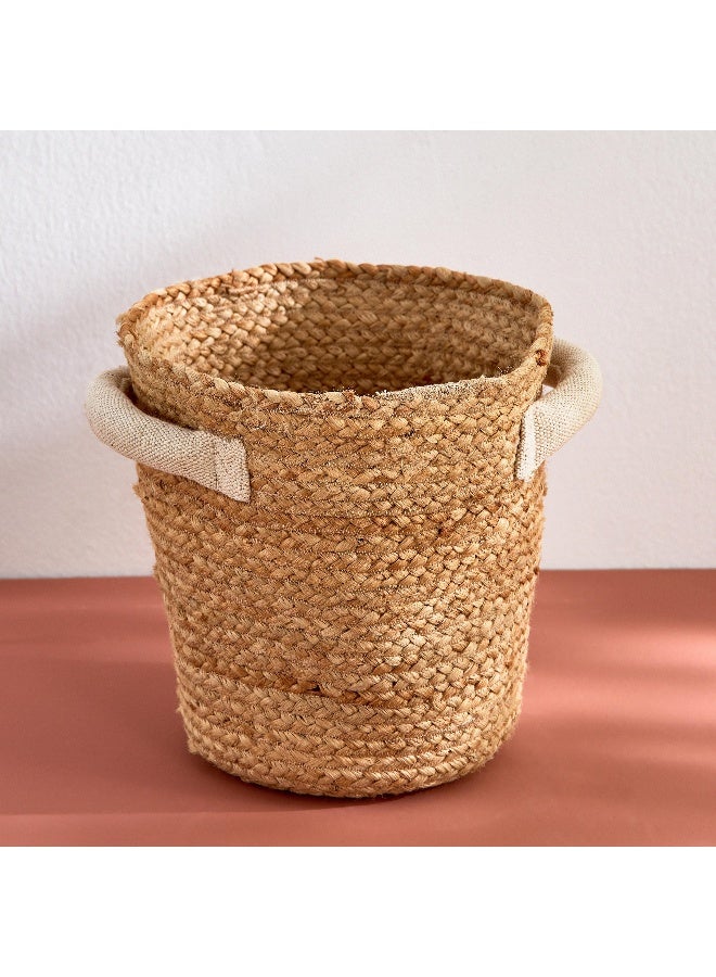 Home Box Bella Jute Mora Pot Cover with Juco Handle - 24x24x23 cm - Image 2