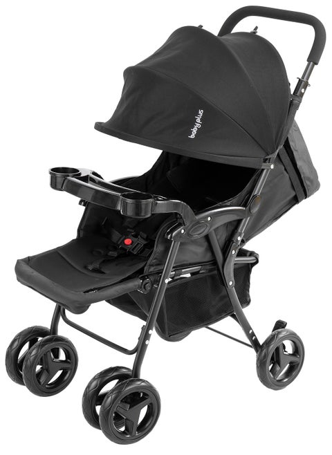 Adjustable Baby Single Stroller With Storage Basket, Easy To Fold And Compact Design - Newborn