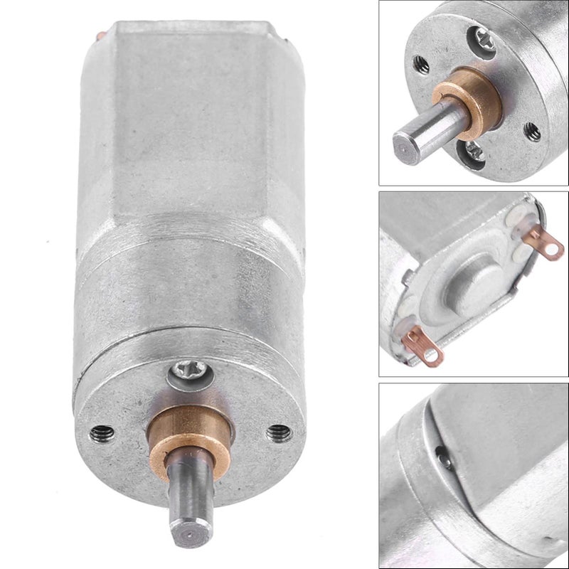 High Torque DC Motor with Full Metal Gears 12V 200RPM for Reduction Geared Motor Fans - Image 3