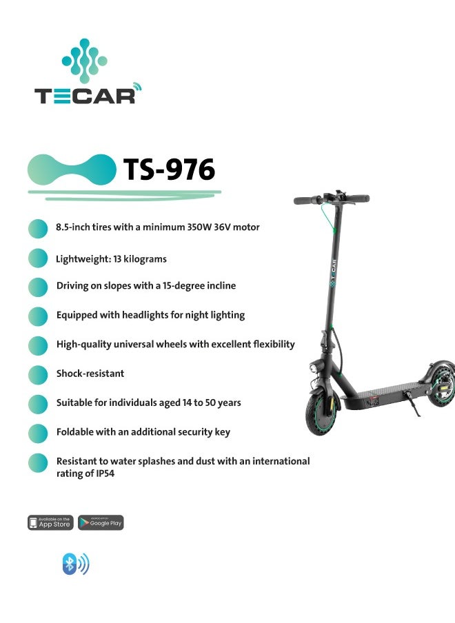 Tecar TS-976 E-Scooter 36V 7.5Ah 350W 8.5 inch tire  - Image 2