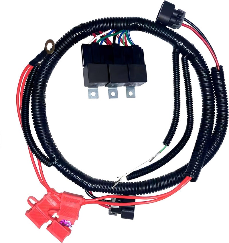 JUNRUO هارنس الأسلاك المحدث لمروحة كهربائية مزدوجة من JUNRUO لسيارات GM 1999–2006 تحكم ECU - Image 1