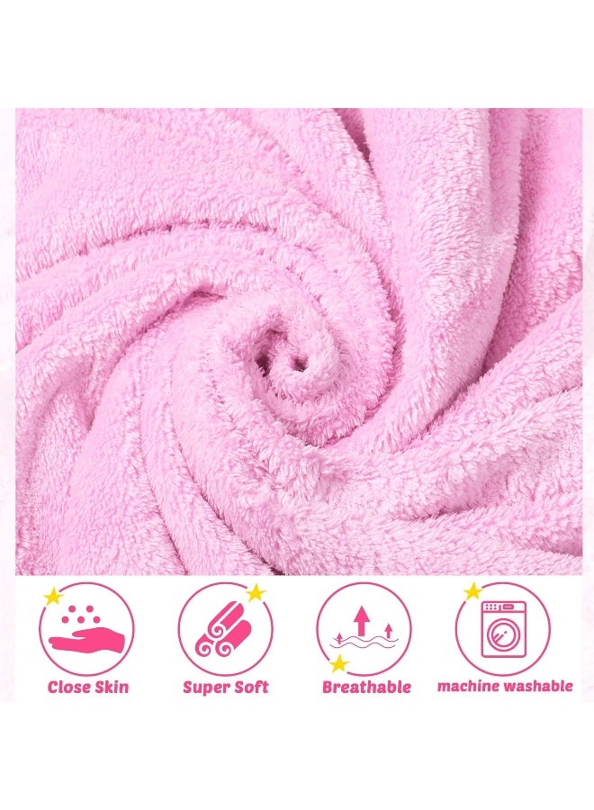 Chumia 6 Pack Baby Bath Towel, Coral Fleece Soft Absorbent Newborn Hooded Towel - Image 3