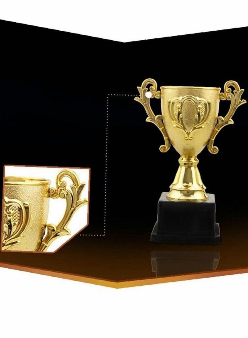 Y&D Trophies,Gold Plastic Trophy Cup Winner Medals for Kid Party Sports Awards Bag Fillers - Image 5