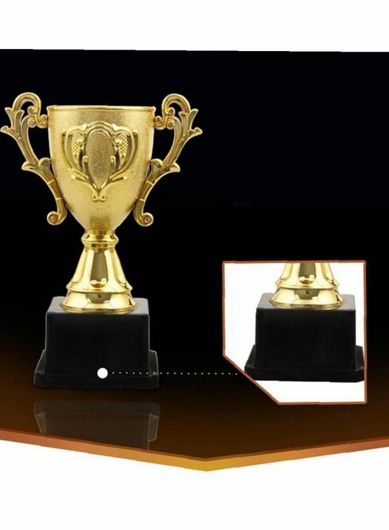Y&D Trophies,Gold Plastic Trophy Cup Winner Medals for Kid Party Sports Awards Bag Fillers - Image 4