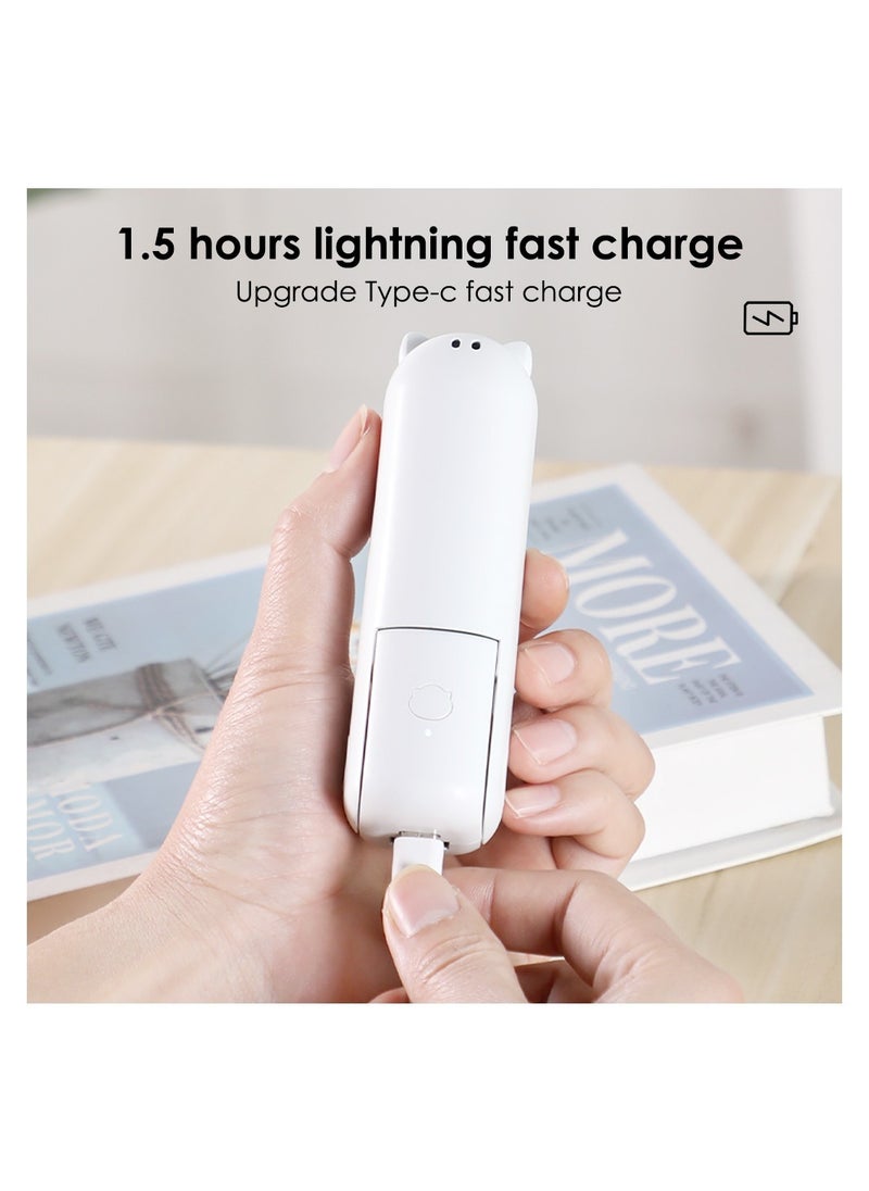 Mini Fan 3 IN 1 Rechargeable Hand Fan Foldable Small Fan With Power Bank Function 2000mAh Cooling Fan