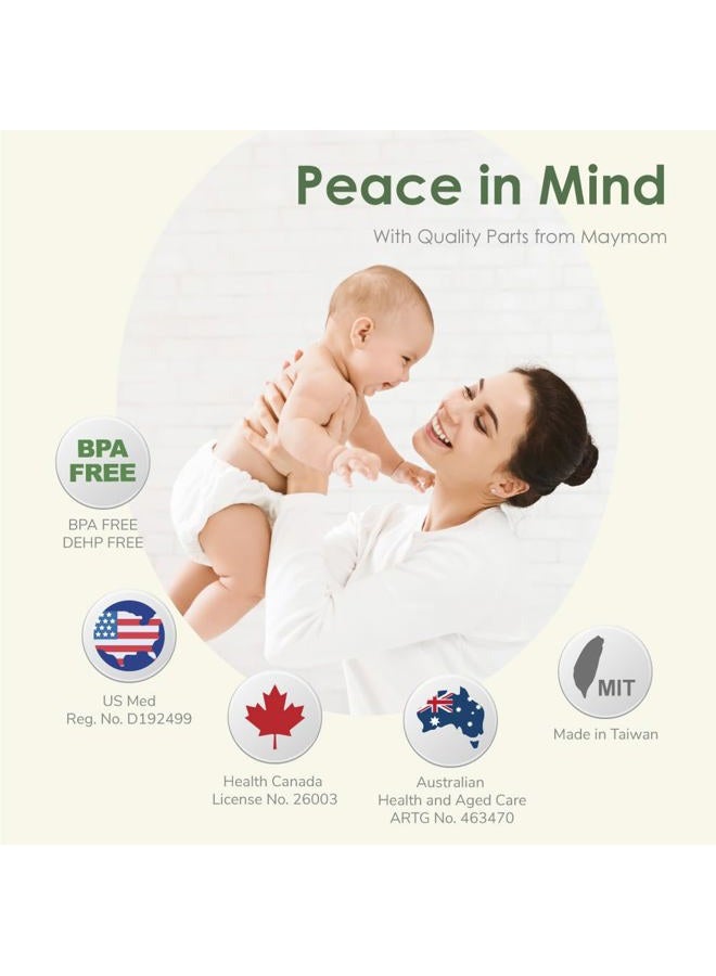 Maymom Tubing Compatible with Pump in Style Maxflow Pro Pro+ Breast Pump. Not Original Medela Pump Parts Replacement Tubing Replace Medela Tubing. Work with Medela PersonalFit Connector. - Image 2