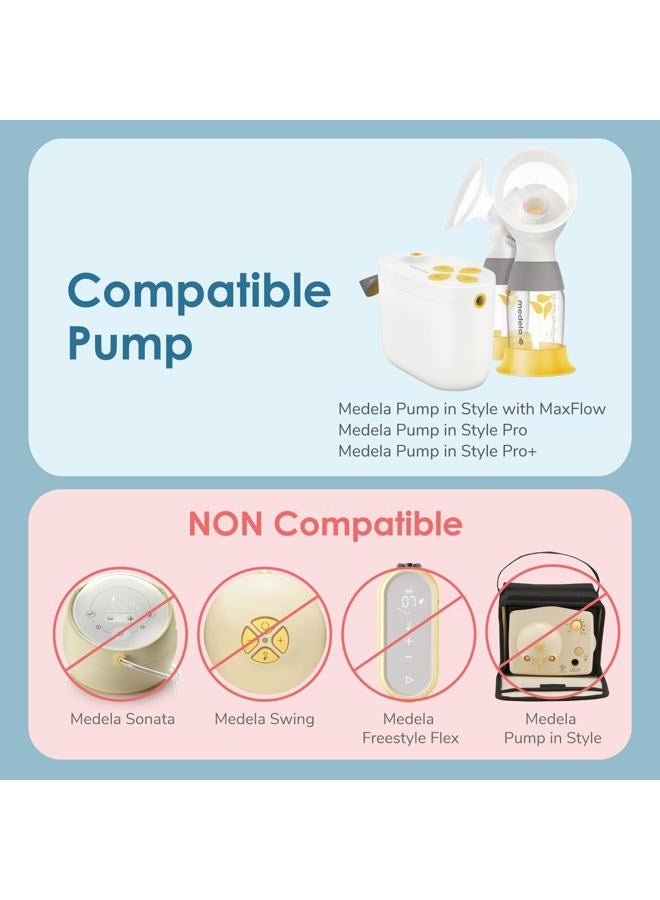 Maymom Tubing Compatible with Pump in Style Maxflow Pro Pro+ Breast Pump. Not Original Medela Pump Parts Replacement Tubing Replace Medela Tubing. Work with Medela PersonalFit Connector. - Image 4