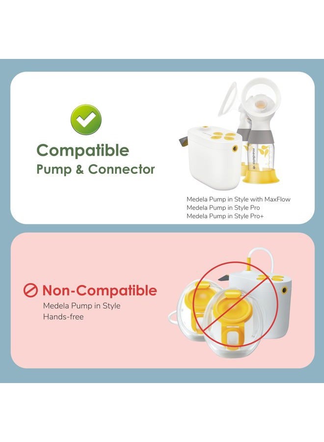 Maymom Tubing Compatible with Pump in Style Maxflow Pro Pro+ Breast Pump. Not Original Medela Pump Parts Replacement Tubing Replace Medela Tubing. Work with Medela PersonalFit Connector. - Image 3
