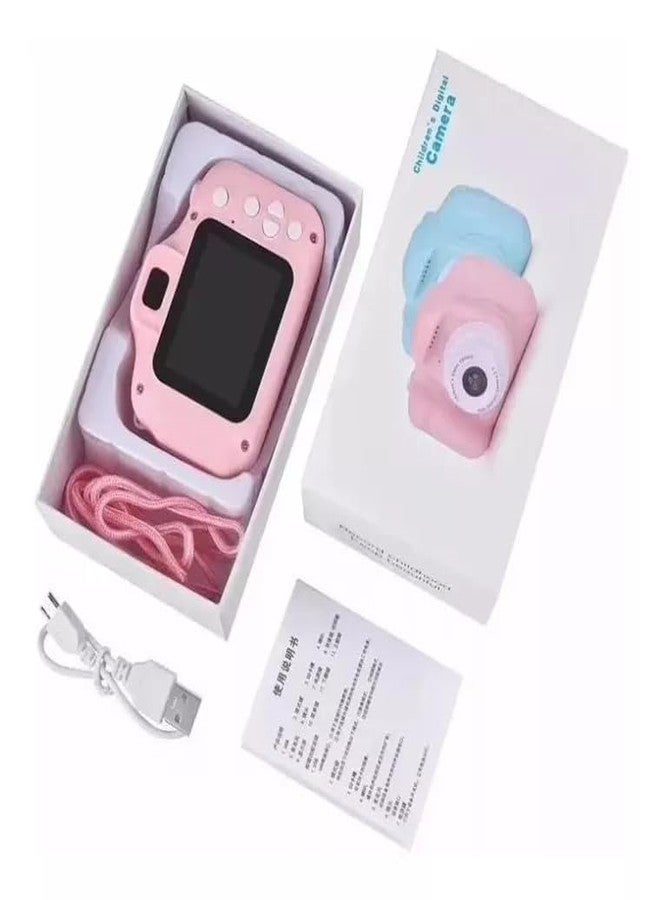 Space Enterprises Kids Digital Camera for Photos & Videos | Mini Camera Toy with 2-Inch Screen & USB Rechargeable | Fun & Educational Gift for Boys & Girls Age 3-10 | Easy to Use for Kids (Pink) - Image 2