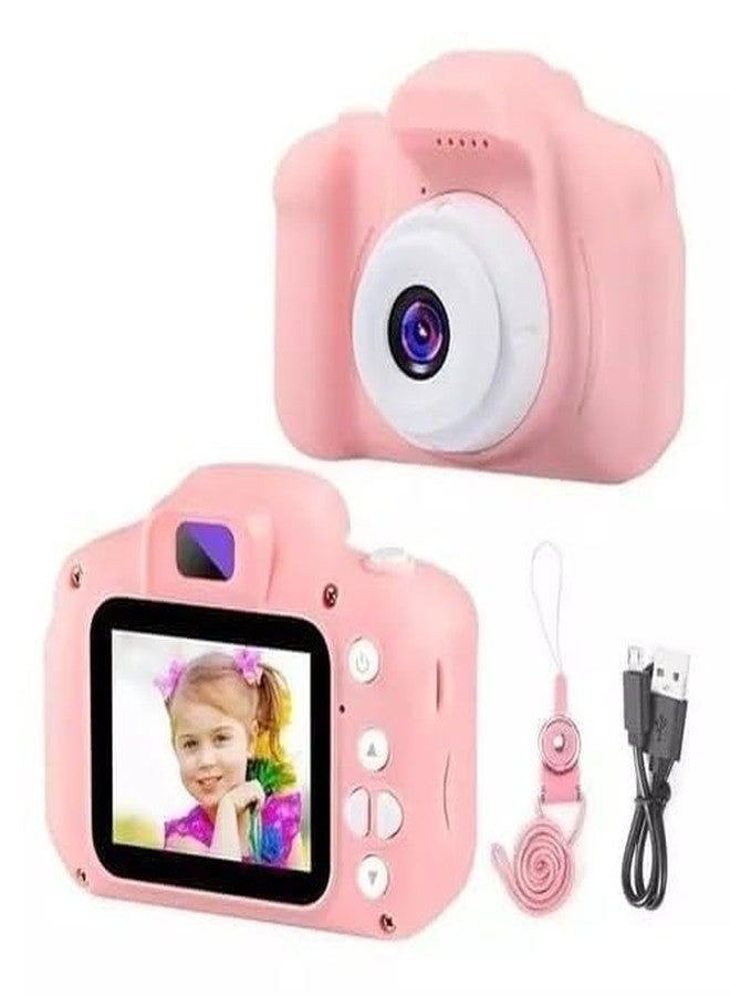 Space Enterprises Kids Digital Camera for Photos & Videos | Mini Camera Toy with 2-Inch Screen & USB Rechargeable | Fun & Educational Gift for Boys & Girls Age 3-10 | Easy to Use for Kids (Pink) - Image 1