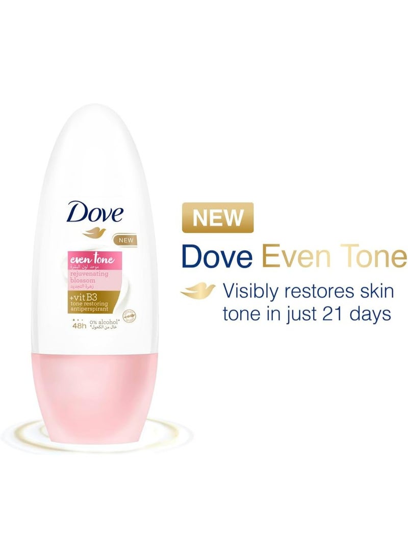 Dove Even Tone Antiperspirant Deodorant Roll On For Women 50ml - Image 2