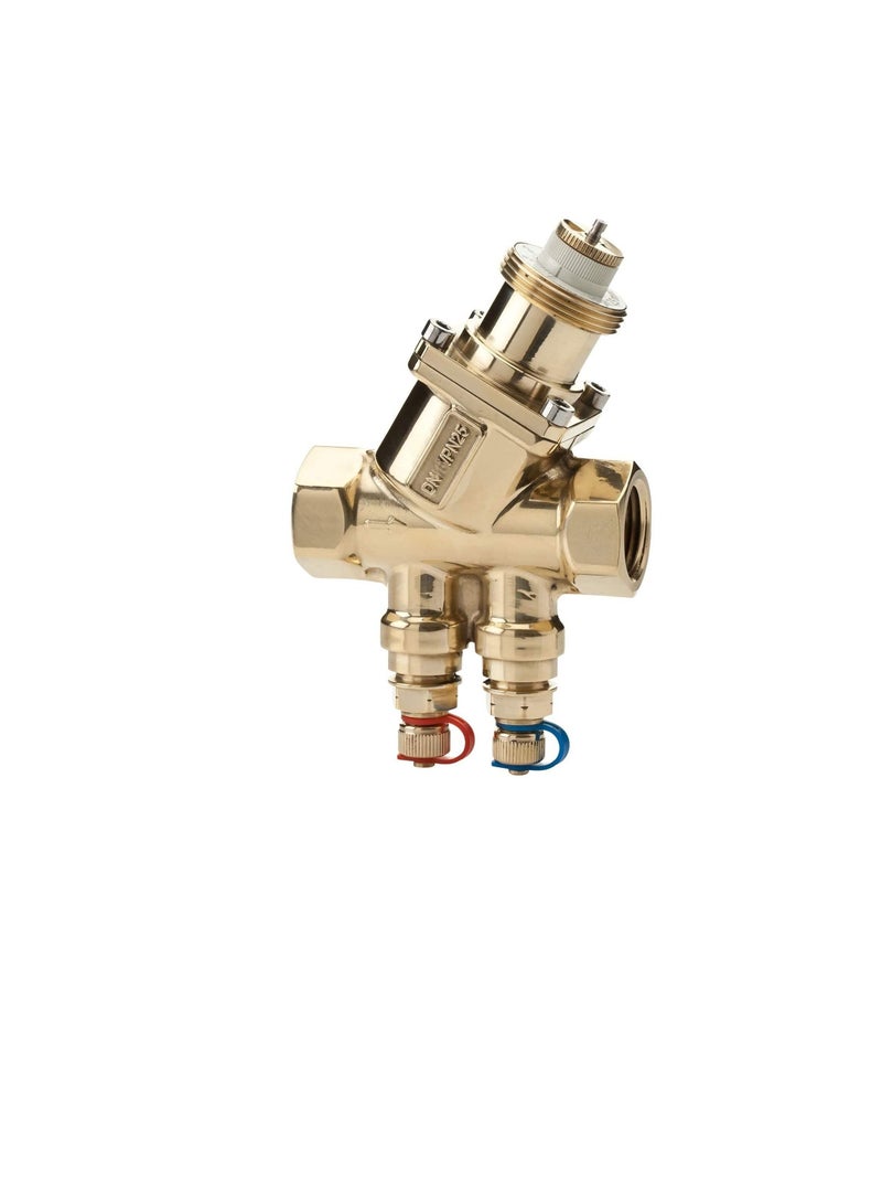 OPTIMA Compact Pressure Independent Balancing & Control Valve 53-1365 1/2Inch, DN15/PN25 M/M High 5 P/T, AC Chiller Water Actuator Control Valve, Made in Denmark - Image 2