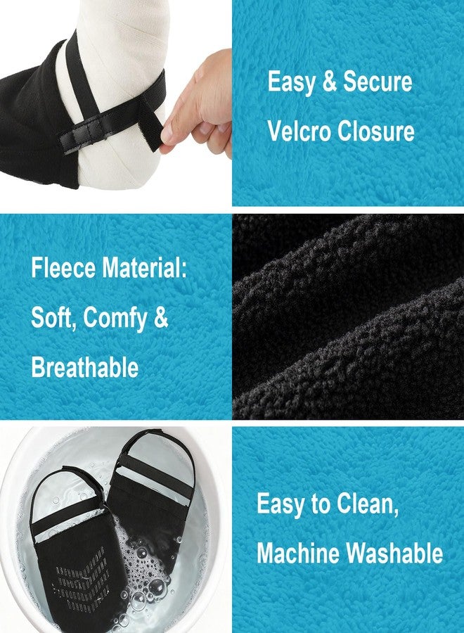 VigorKeeper 2Pcs Cast Sock Toe Cover - Shield Cast Toes, Warm & Dry | Adjustable Velcro Strap Closure, Non-Slip Bottom for Safe Walking, Foot Surgery Recovery Supplies for Men Women - Image 5