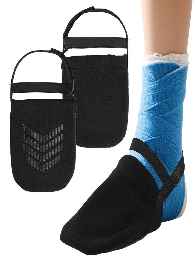 VigorKeeper 2Pcs Cast Sock Toe Cover - Shield Cast Toes, Warm & Dry | Adjustable Velcro Strap Closure, Non-Slip Bottom for Safe Walking, Foot Surgery Recovery Supplies for Men Women - Image 1