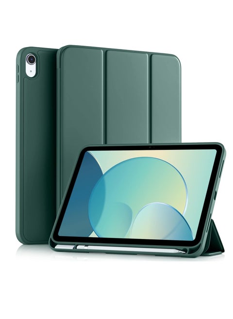 Compatible with iPad 10th Generation Case (10.9-Inch, 2022) | Slim Trifold Stand Protective Cover with Pencil Holder | Auto Sleep/Wake Function | Soft TPU Back | Shockproof, Lightweight & Durable Tablet Case PINE GREEN