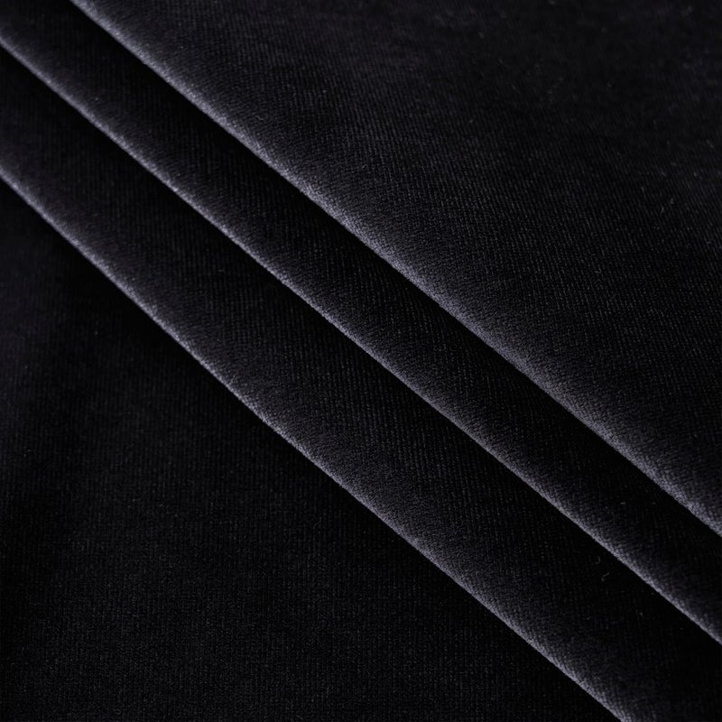 Topwon Square Black Velvet Tablecloth for Nightstand Solid Color Coffee Table Cover with Tassel Soft Velvet Fabric Washable Wipeable Bedside Table Cover for Indoor Outdoor Home Kitchen Decoration (24 Inch) - Image 5