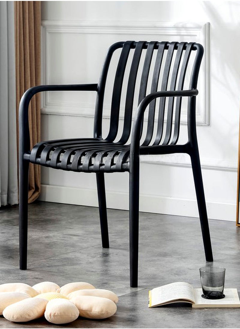 Living - Set of 2 piece Stackable outdoor modern hotel plastic restaurant dining chair chairs for events coffee shop - Image 1