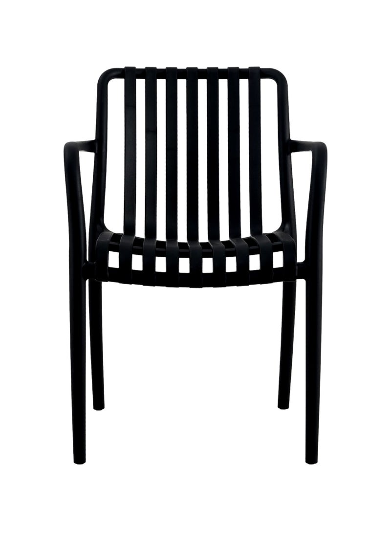 Living - Set of 2 piece Stackable outdoor modern hotel plastic restaurant dining chair chairs for events coffee shop - Image 1