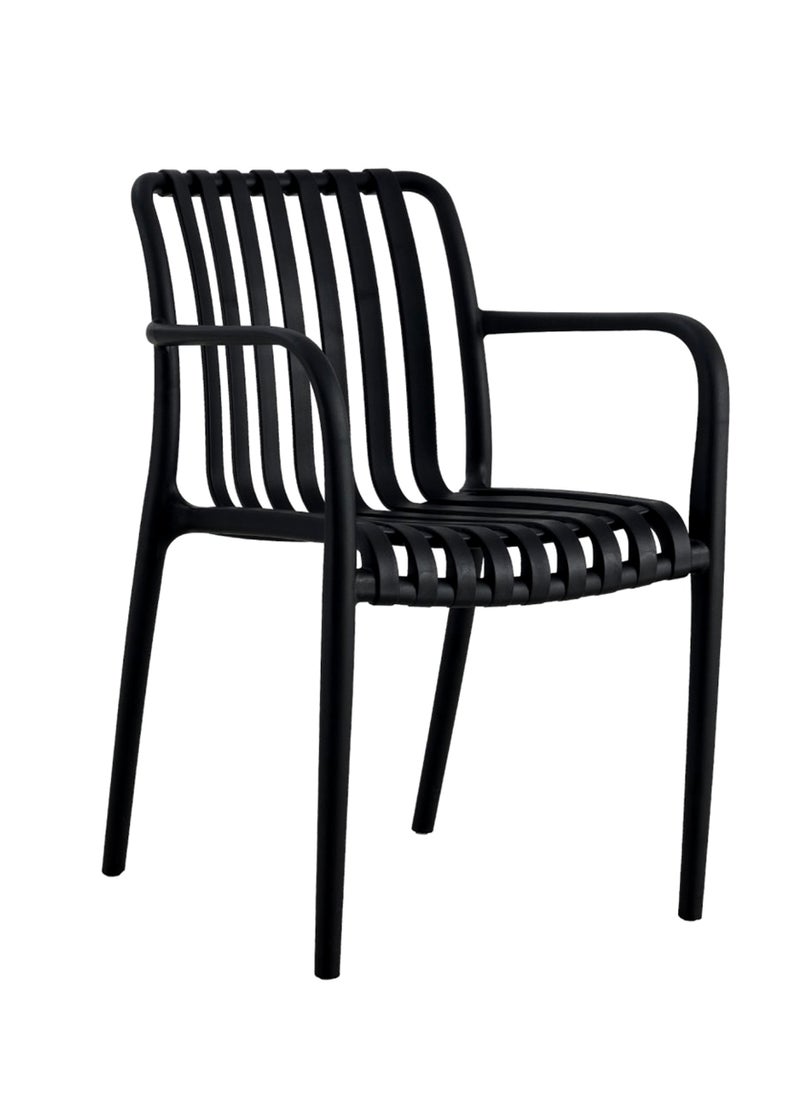 Living - Set of 2 piece Stackable outdoor modern hotel plastic restaurant dining chair chairs for events coffee shop - Image 1
