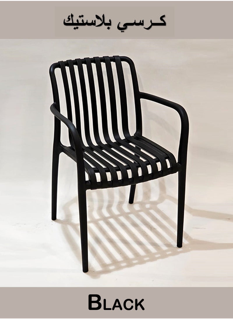 Living - Set of 2 piece Stackable outdoor modern hotel plastic restaurant dining chair chairs for events coffee shop - Image 1