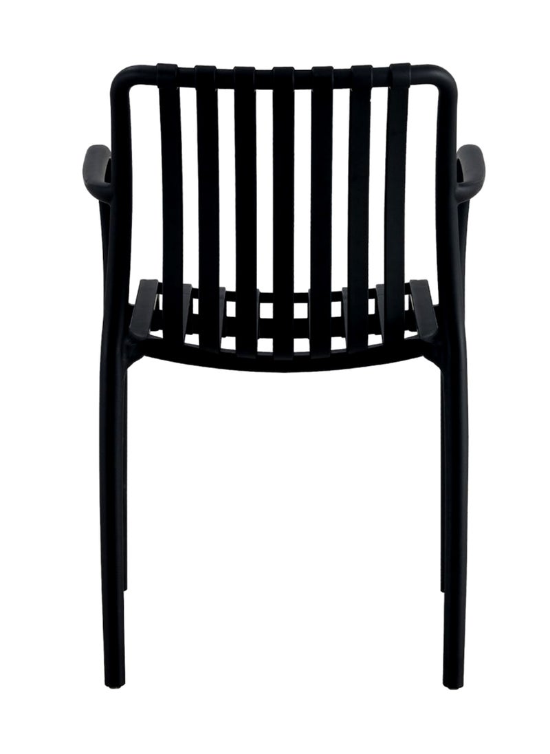 Living - Set of 2 piece Stackable outdoor modern hotel plastic restaurant dining chair chairs for events coffee shop - Image 1