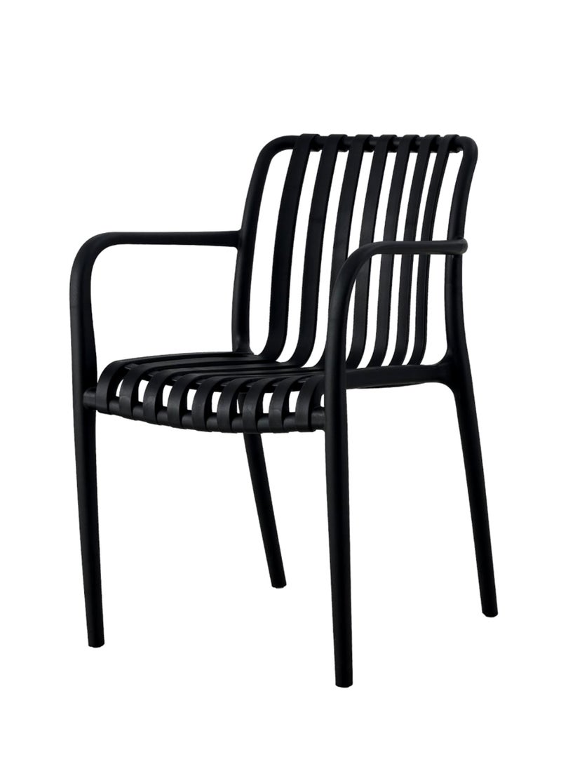 Living - Set of 2 piece Stackable outdoor modern hotel plastic restaurant dining chair chairs for events coffee shop - Image 1