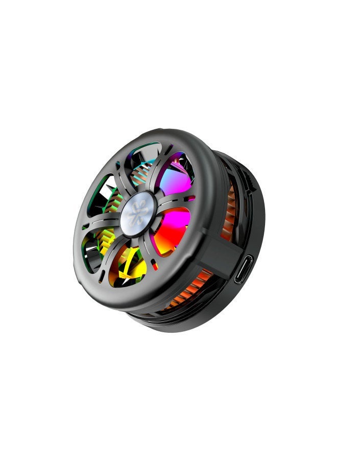 Qi2 Certified Mobile Phone Radiator Semiconductor Refrigeration Wireless Charger 15W Fast Charge Cooling Artifact Live Special-Color:Q6 Black  - Image 1