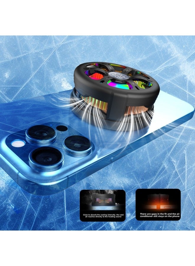 Qi2 Certified Mobile Phone Radiator Semiconductor Refrigeration Wireless Charger 15W Fast Charge Cooling Artifact Live Special-Color:Q6 Black  - Image 3